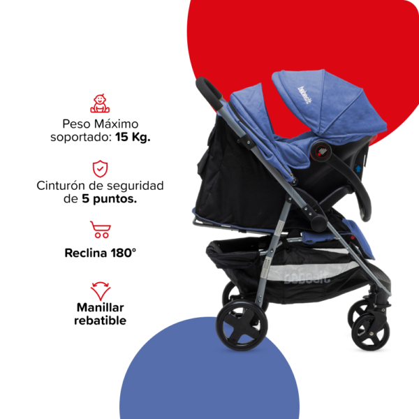 COCHESITO BEBESIT TRAVEL SYSTEM CON MANILLAR REBATIBLE - Image 2